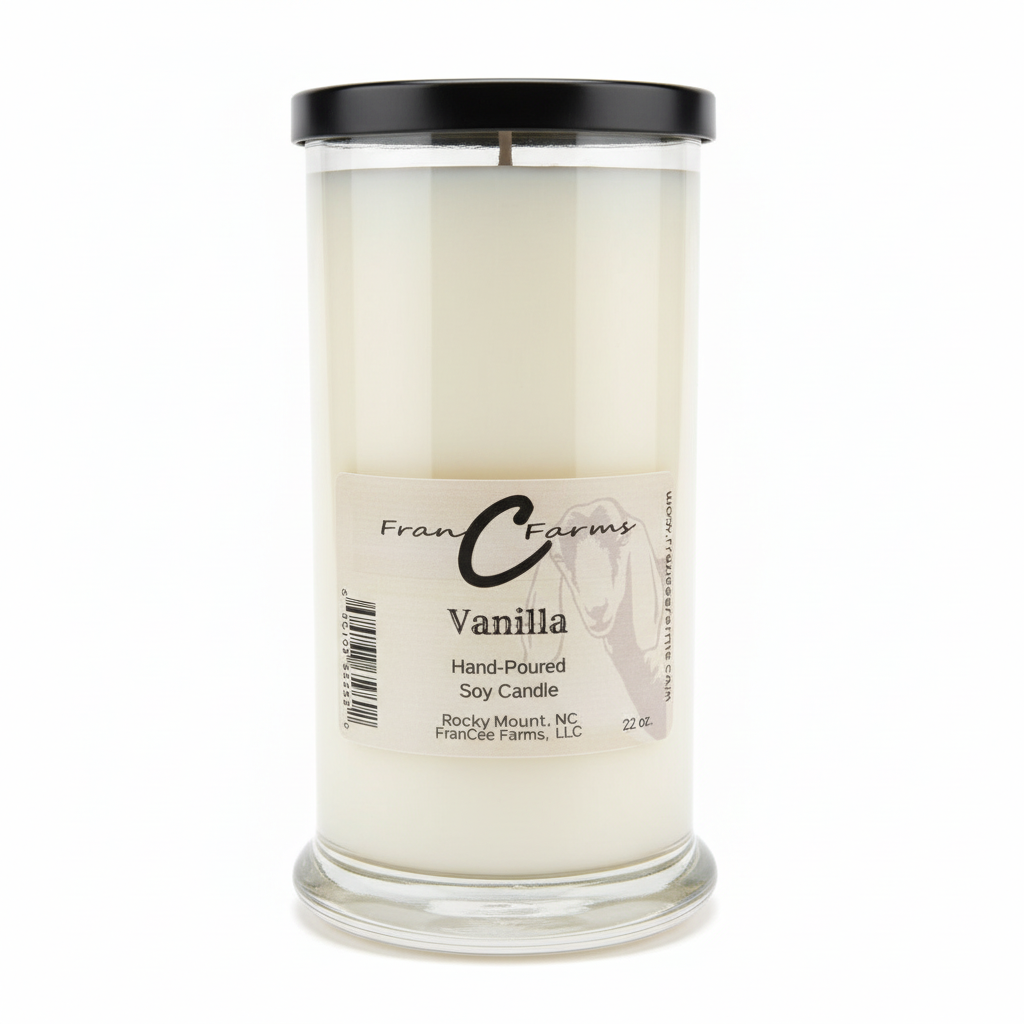 Vanilla Soy Candle - 22 oz. Status Jar