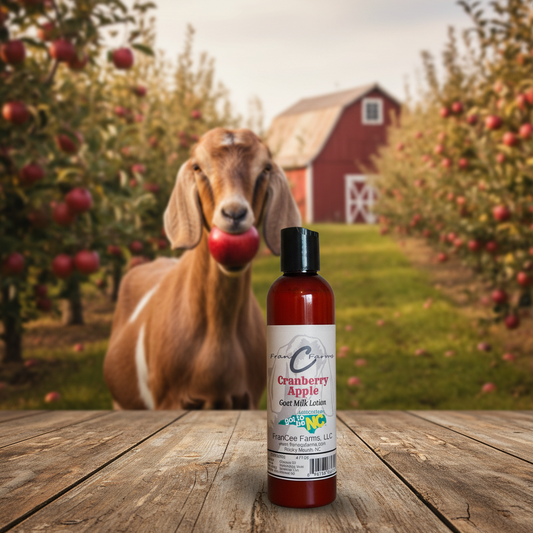 Cranberry Apple Goat MIlk Lotion product image 2 from FRAN C FARMS
