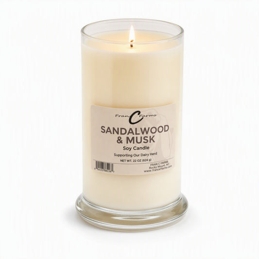Sandalwood & Musk Soy Candle - 22 oz. Status Jar