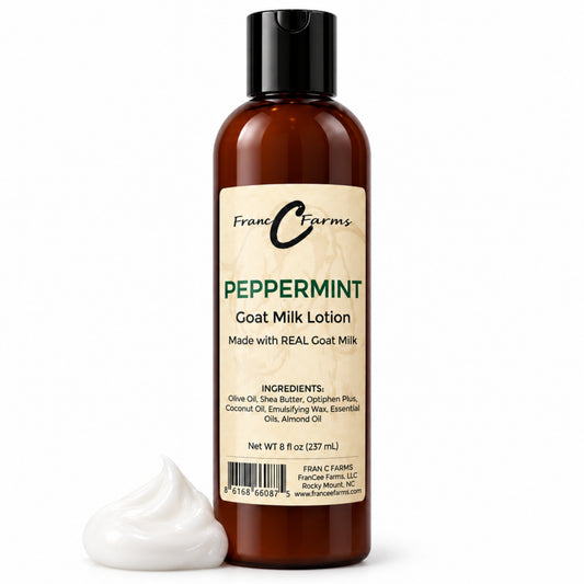 Peppermint Goat Milk Lotion - Made with REAL Goat Milk