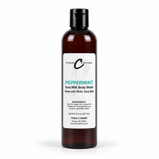 Peppermint Goat Milk Body Wash – Made with REAL Goat Milk product image 2 from FRAN C FARMS