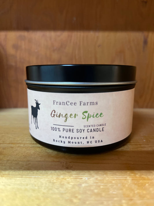 Ginger & Spice Candle Tin product image 2 from FRAN C FARMS