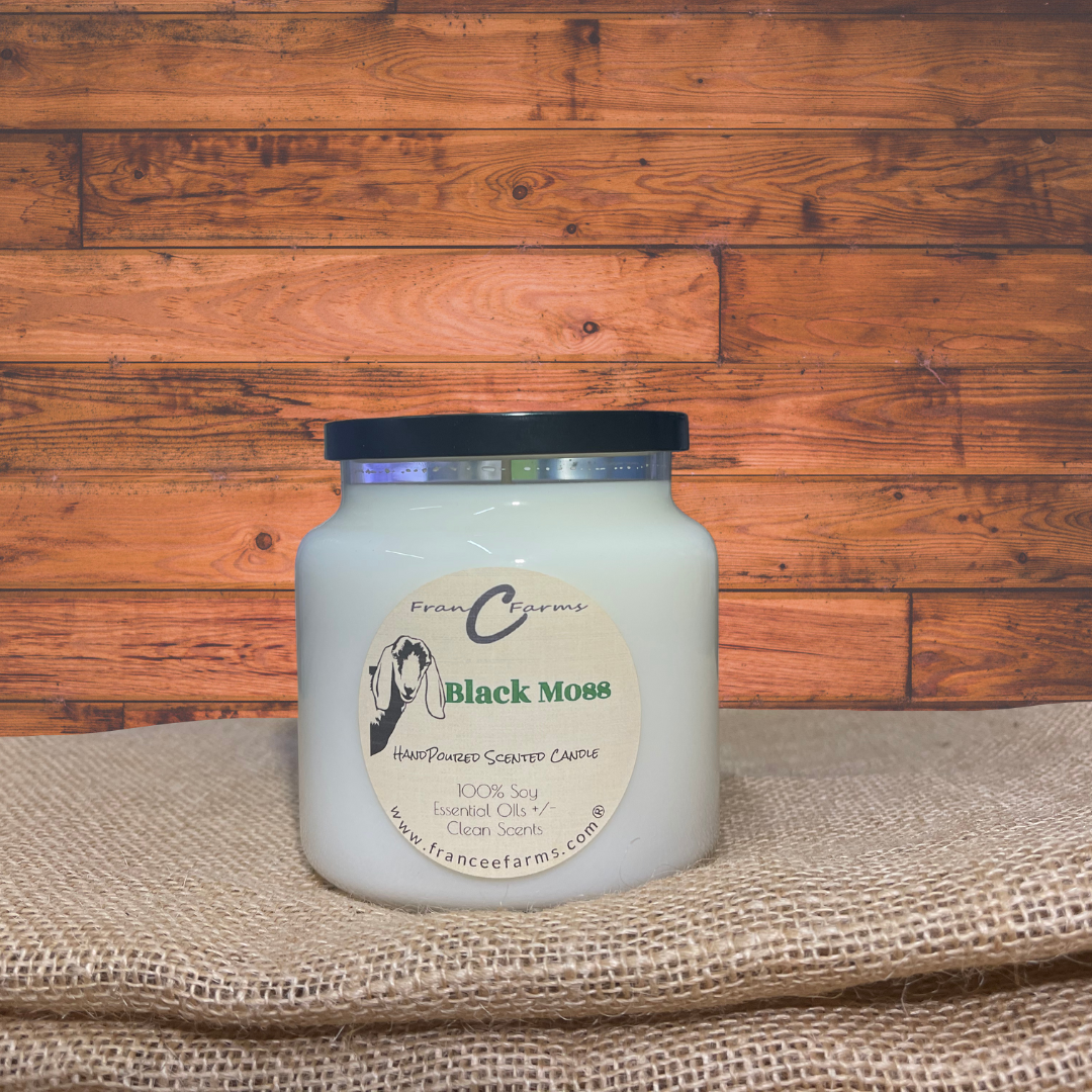 Black Moss & Coral Apothecary Candle