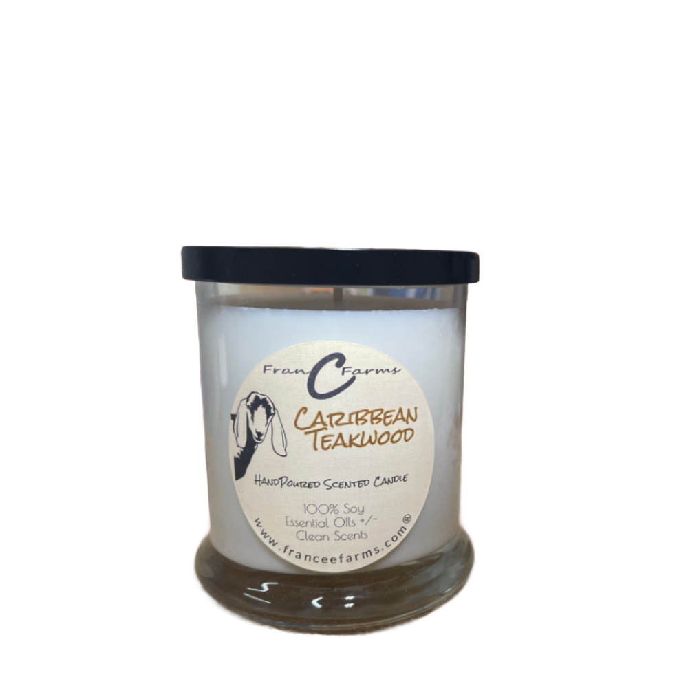 Caribbean Teakwood Candle (12/S)