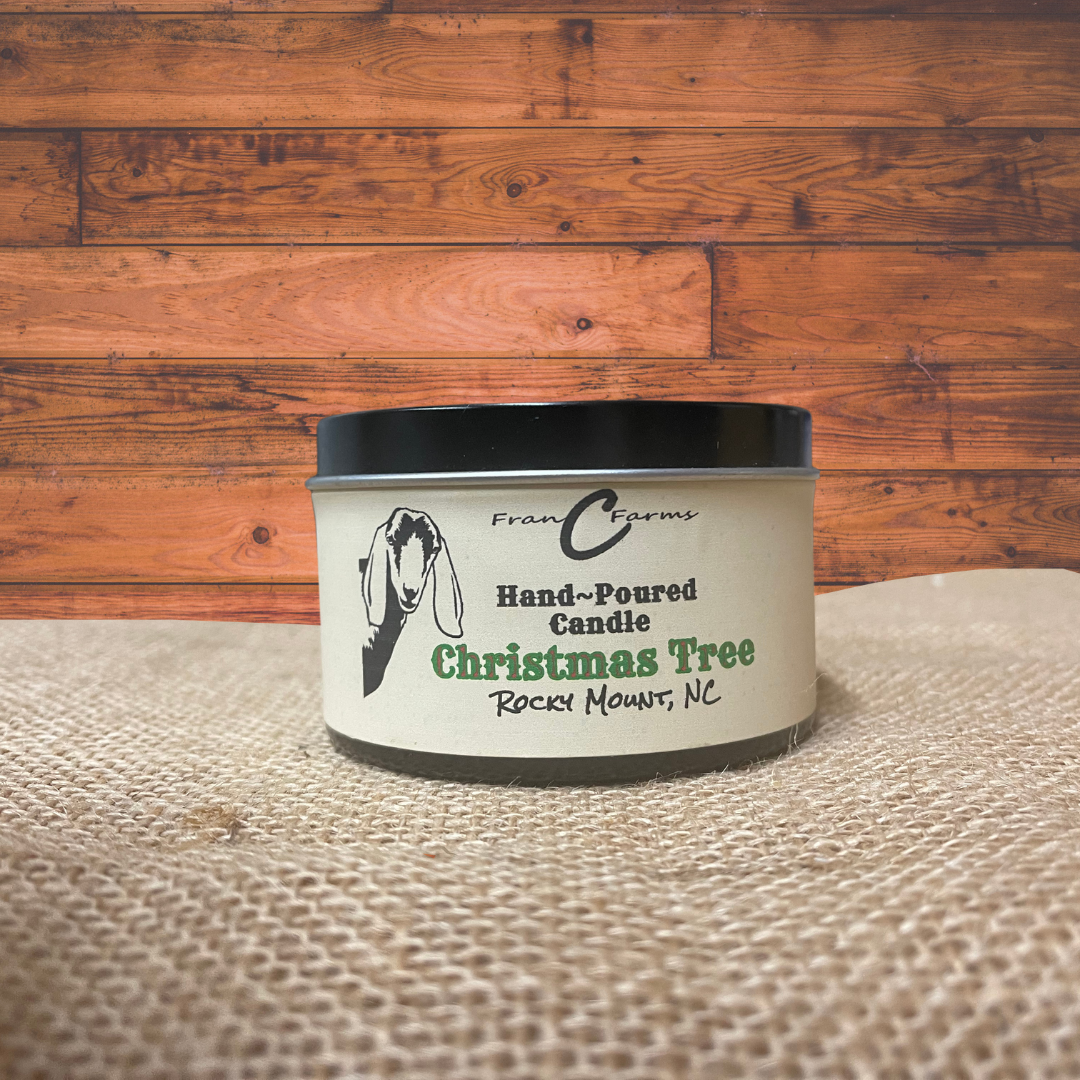 Christmas Tree Candle Tin