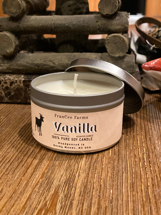 Vanilla Candle Tin product image 2 from FRAN C FARMS