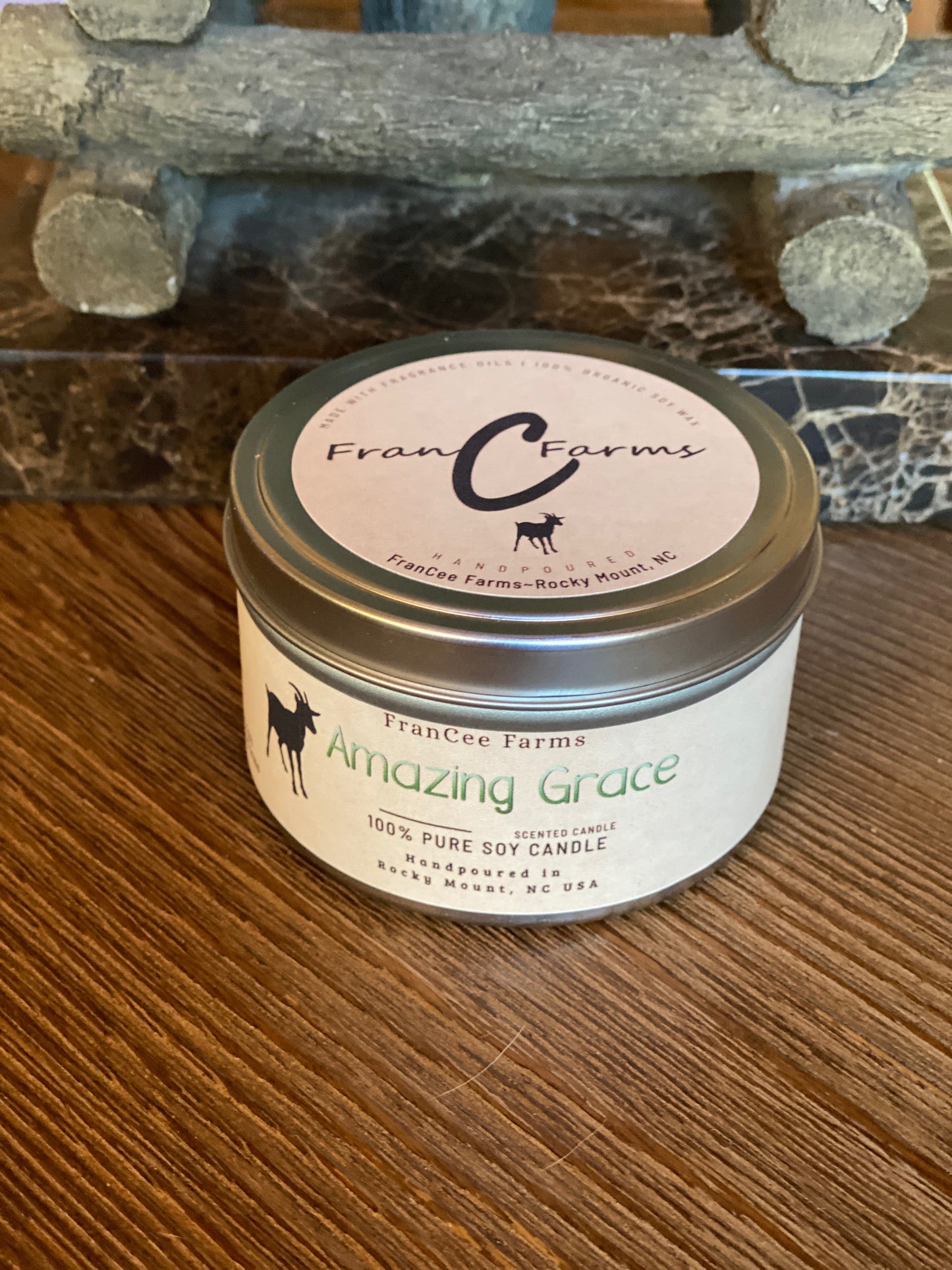Amazing Grace Candle Tin