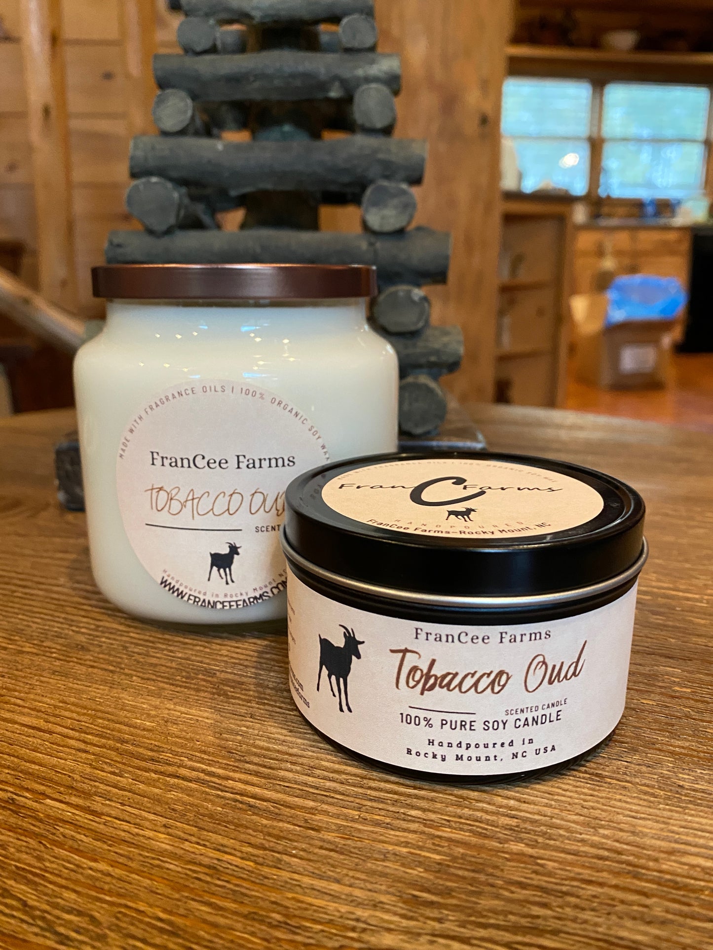 Tobacco Oud Candle Tin