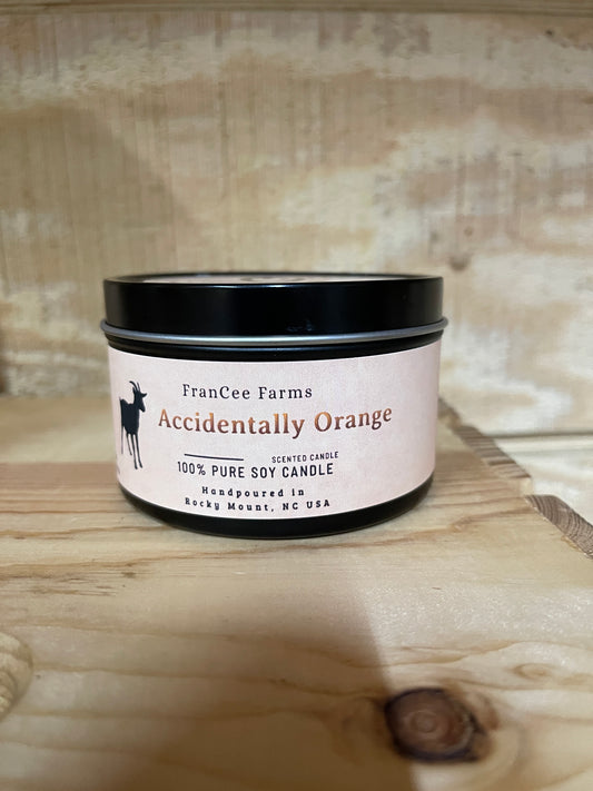 Accidentally Orange Candle Tin product image 2 from FRAN C FARMS