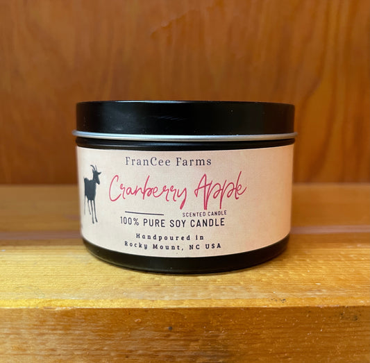 Cranberry Apple Candle Tin