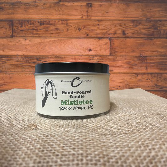 Mistletoe Candle Tin