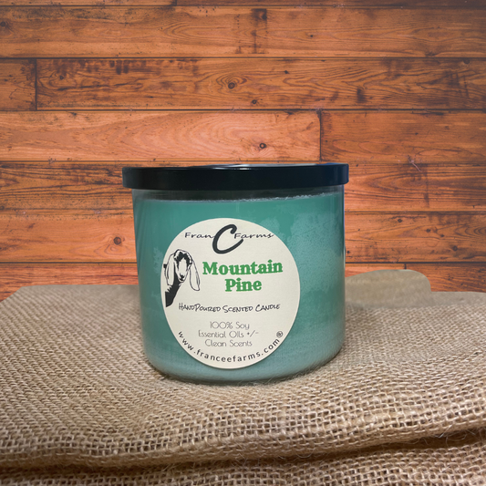 Mountain Pine 3-Wick Candle product image 2 from FRAN C FARMS
