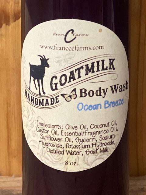 Ocean Breeze Goat Milk Body Wash – Francee Farms