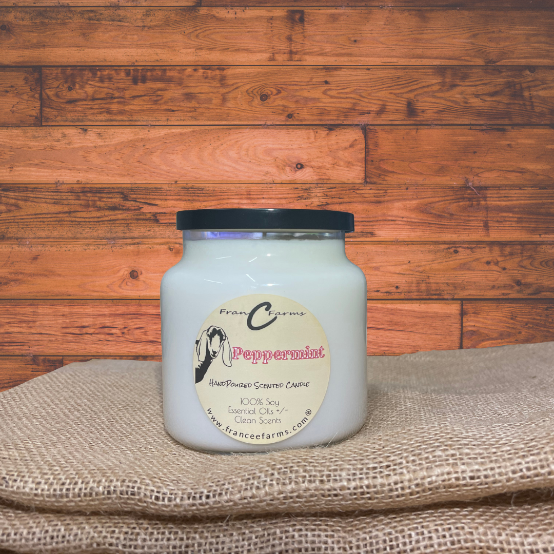 Peppermint Apothecary Candle