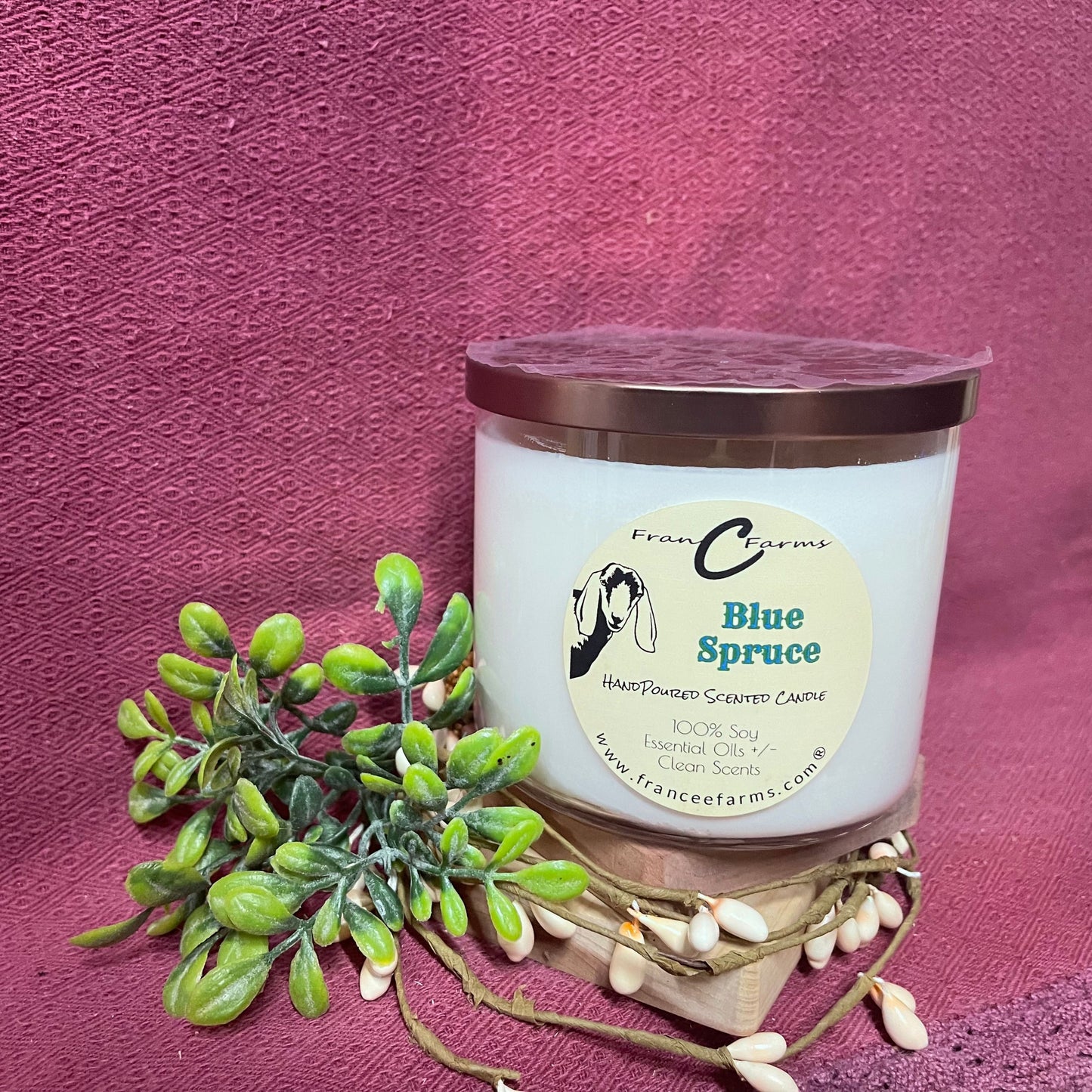 Blue Spruce 3 Wick Candle