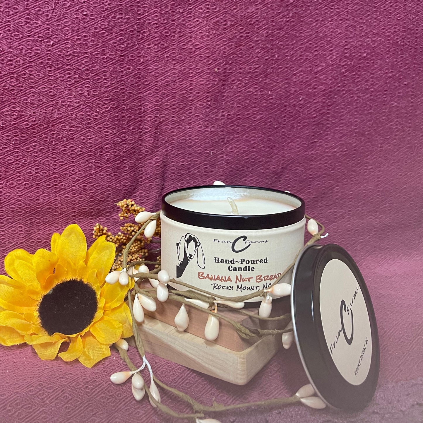 Banana Nut Bread Candle Tin