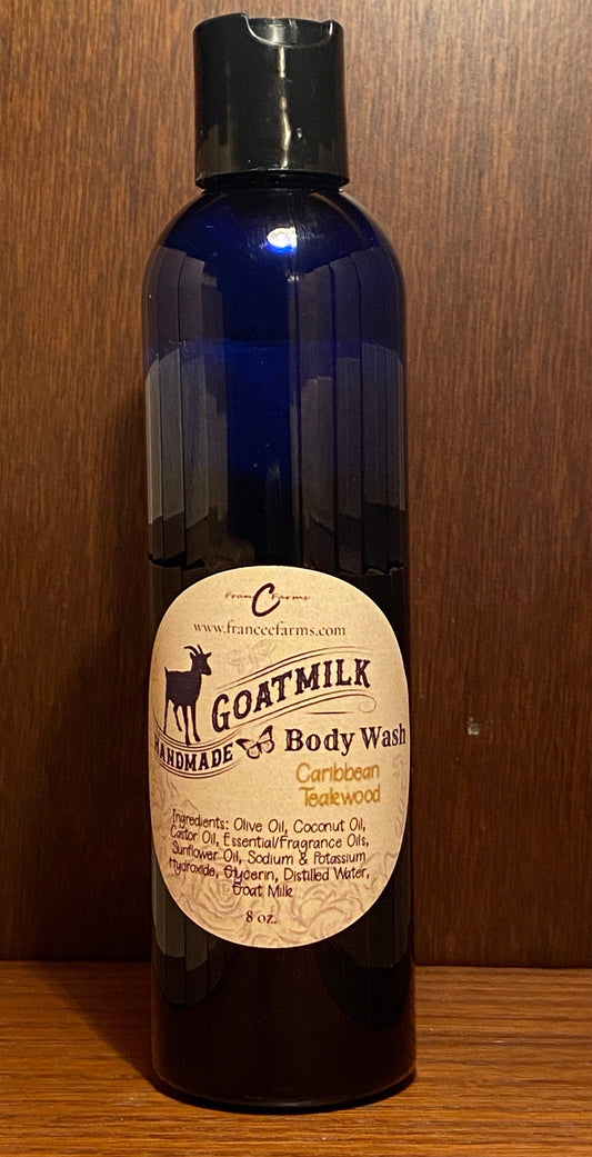 Caribbean Teakwood Goat Milk Body Wash product image 2 from FRAN C FARMS