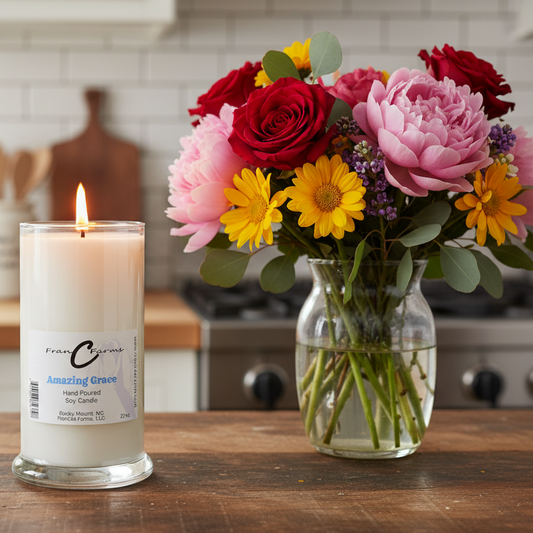 FRAN C FARMS Amazing Grace soy candle
