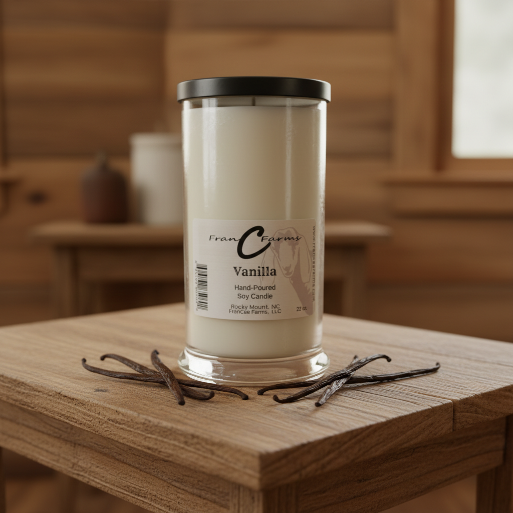 Vanilla Soy Candle - 22 oz. Status Jar