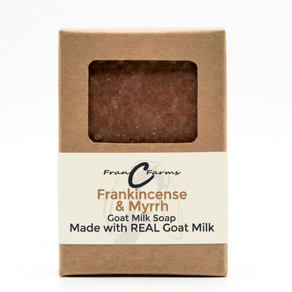 Frankincense & Myrrh Goat Milk Soap - Made with REAL Goat Milk