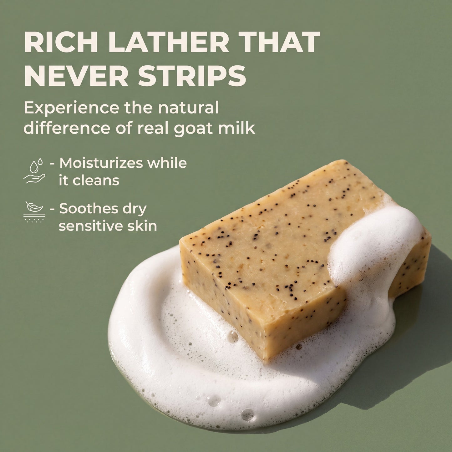 Eucalyptus Goat Milk Soap – Made with REAL Goat Milk