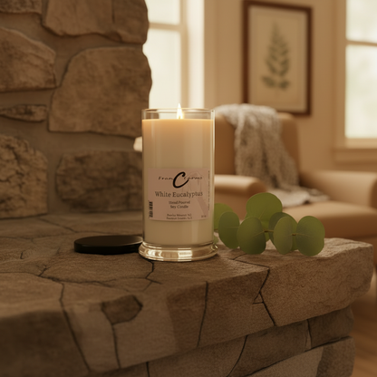 White Eucalyptus Soy Candle - 21.5 oz. Status Jar