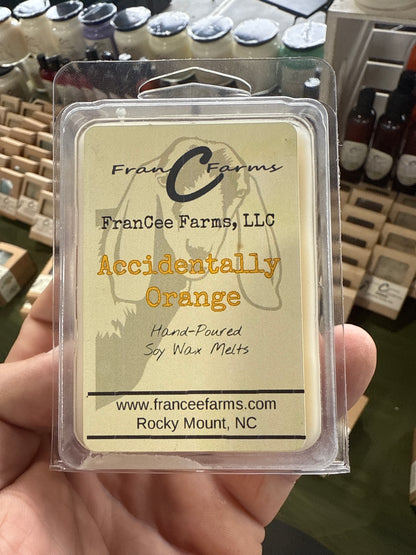 Accidentally Orange Wax Melts