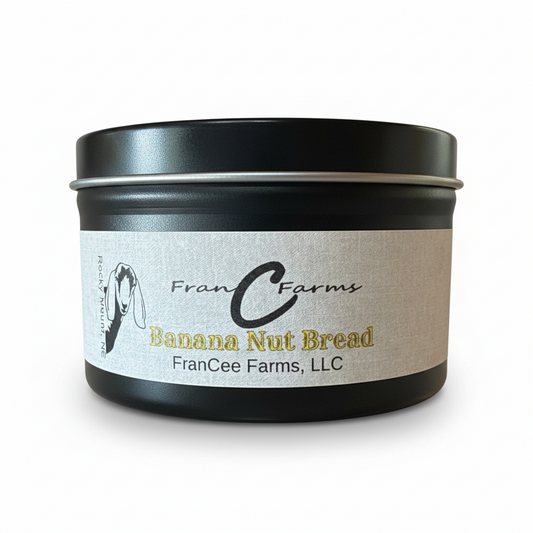 Banana Nut Bread Soy Candle Tin - 8 oz. product image 2 from FRAN C FARMS