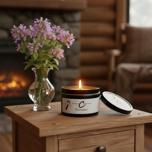 Patchouli Soy Candle- 8 oz. Tin