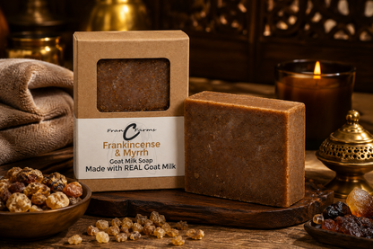 Frankincense & Myrrh Goat Milk Soap - Made with REAL Goat Milk