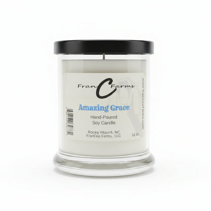 Amazing Grace Soy Candle - 12 oz. Status Jar