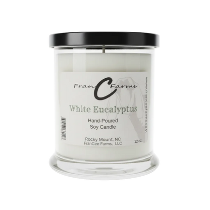 White Eucalyptus Soy Candle (12/S)