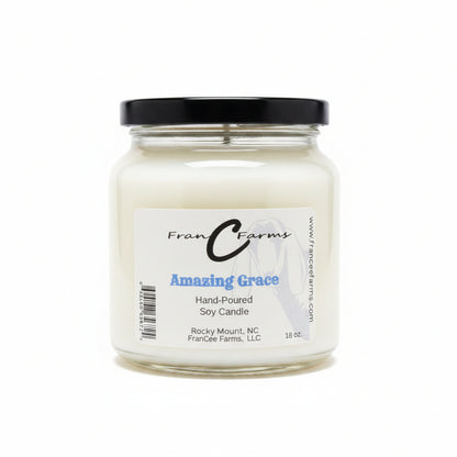 Amazing Grace Soy Candle - 18 oz. Apothecary Jar
