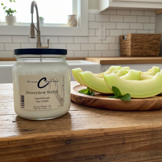 Honeydew Melon Soy Candle - 18 oz. Apothecary Jar