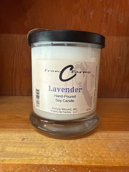 Lavender Soy Candle - 12 oz. Status Jar