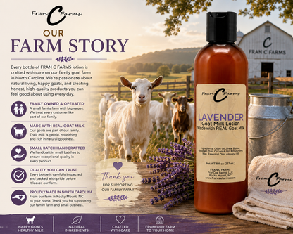 Lavender Goat Milk Lotion - Made with REAL Goat Milk