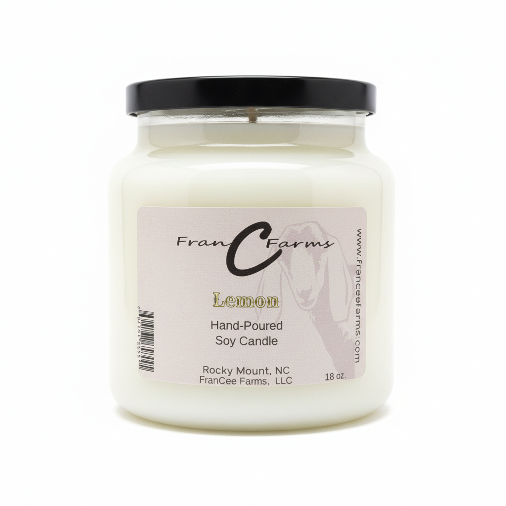 Lemon Soy Candle - 18 oz. Apothecary Jar