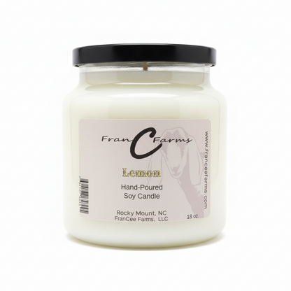 Lemon Soy Candle - 18 oz. Apothecary Jar