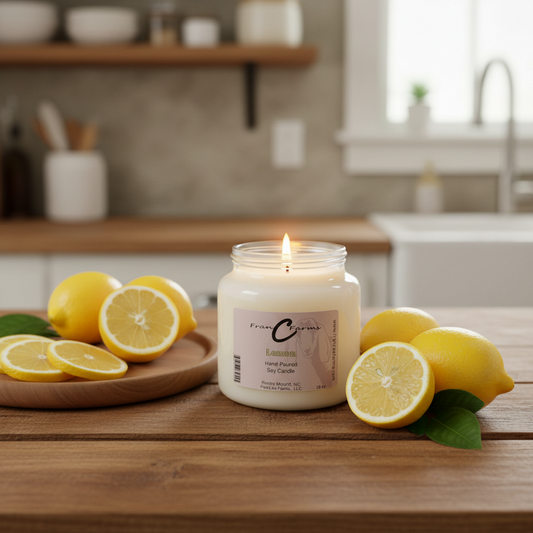 Lemon Soy Candle - 18 oz. Apothecary Jar