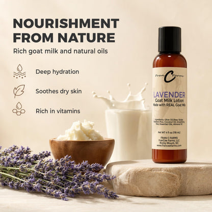 FRAN C FARMS  Goat Milk Lotion -DUAL PARENT