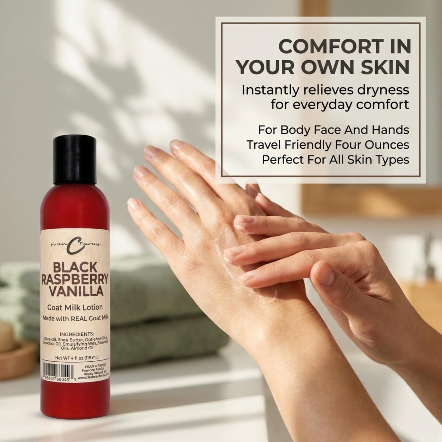 FRAN C FARMS  Goat Milk Lotion -DUAL PARENT