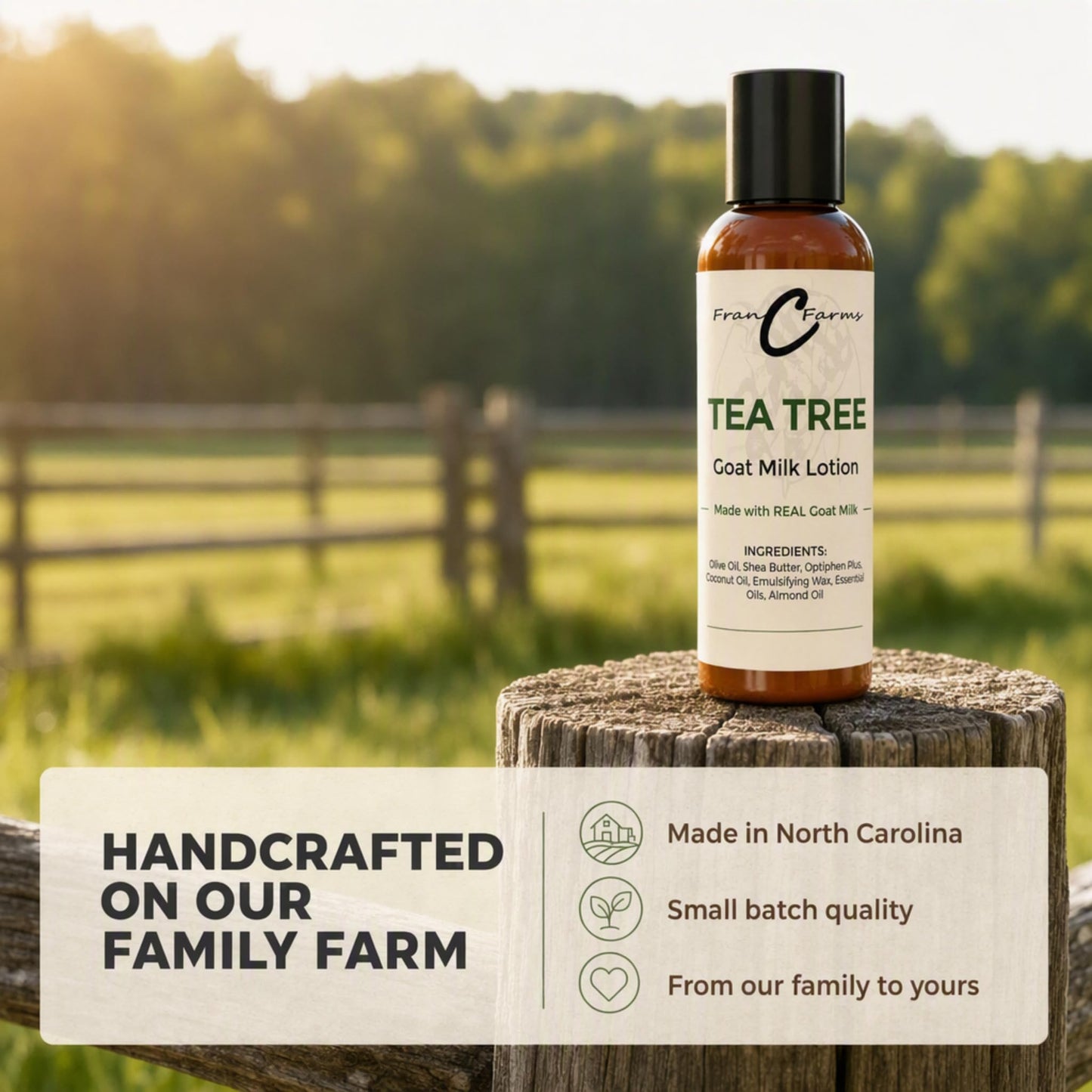 FRAN C FARMS  Goat Milk Lotion -DUAL PARENT