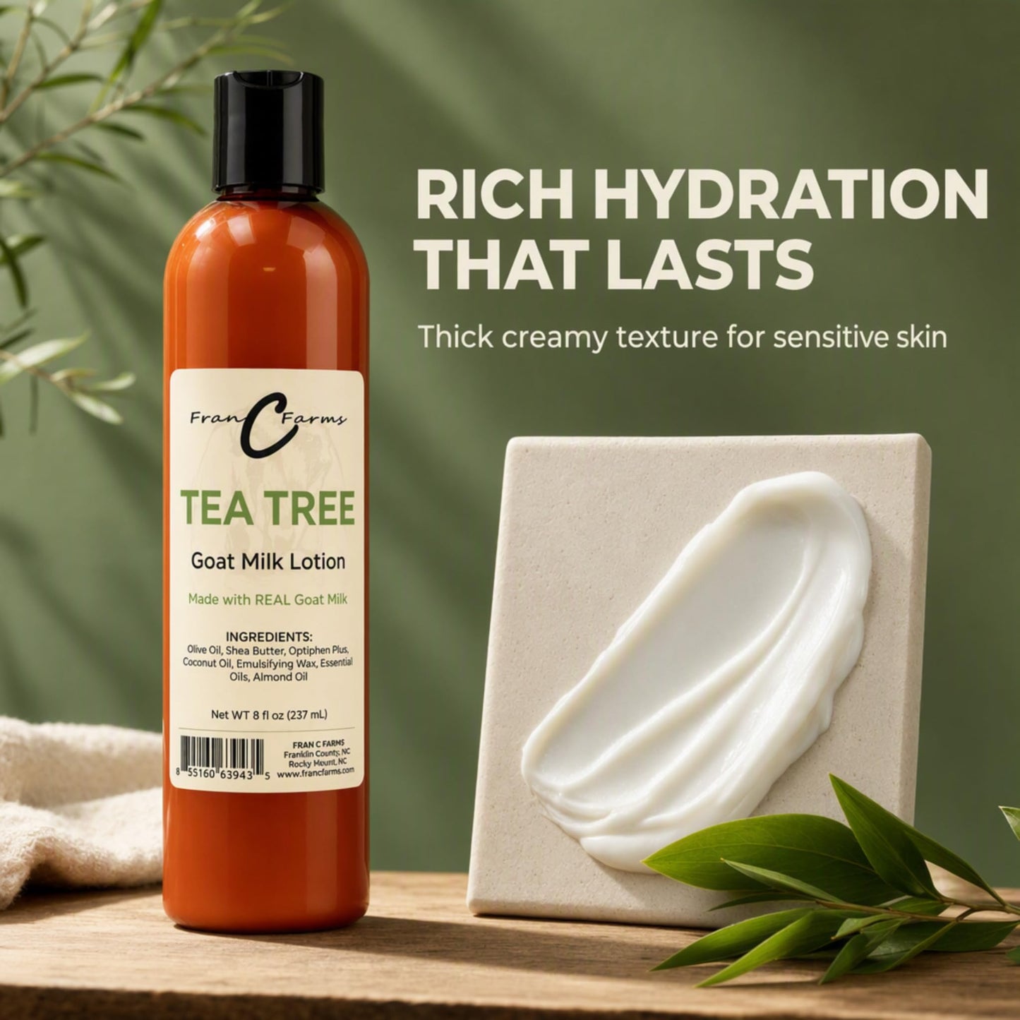 FRAN C FARMS  Goat Milk Lotion -DUAL PARENT