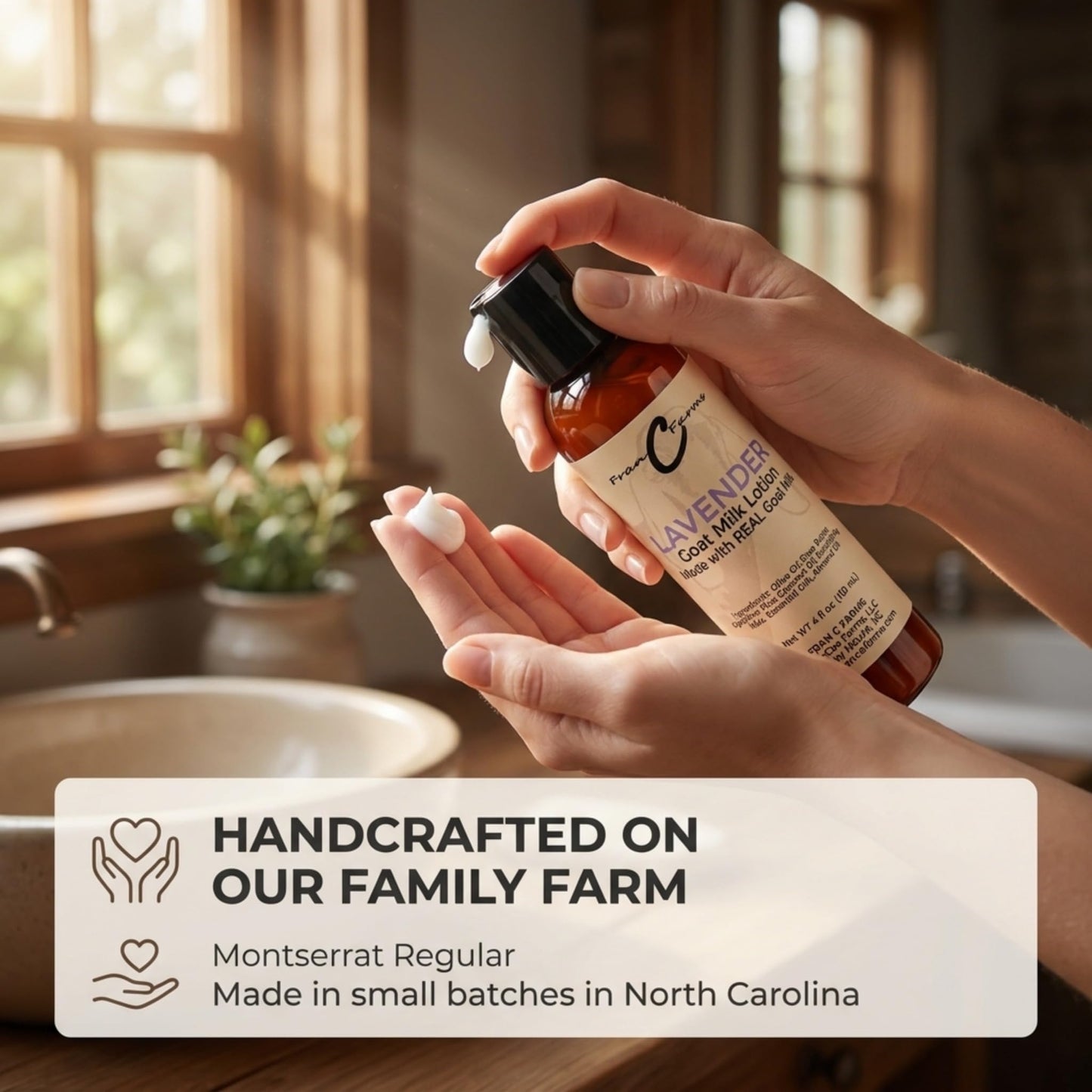 FRAN C FARMS  Goat Milk Lotion -DUAL PARENT