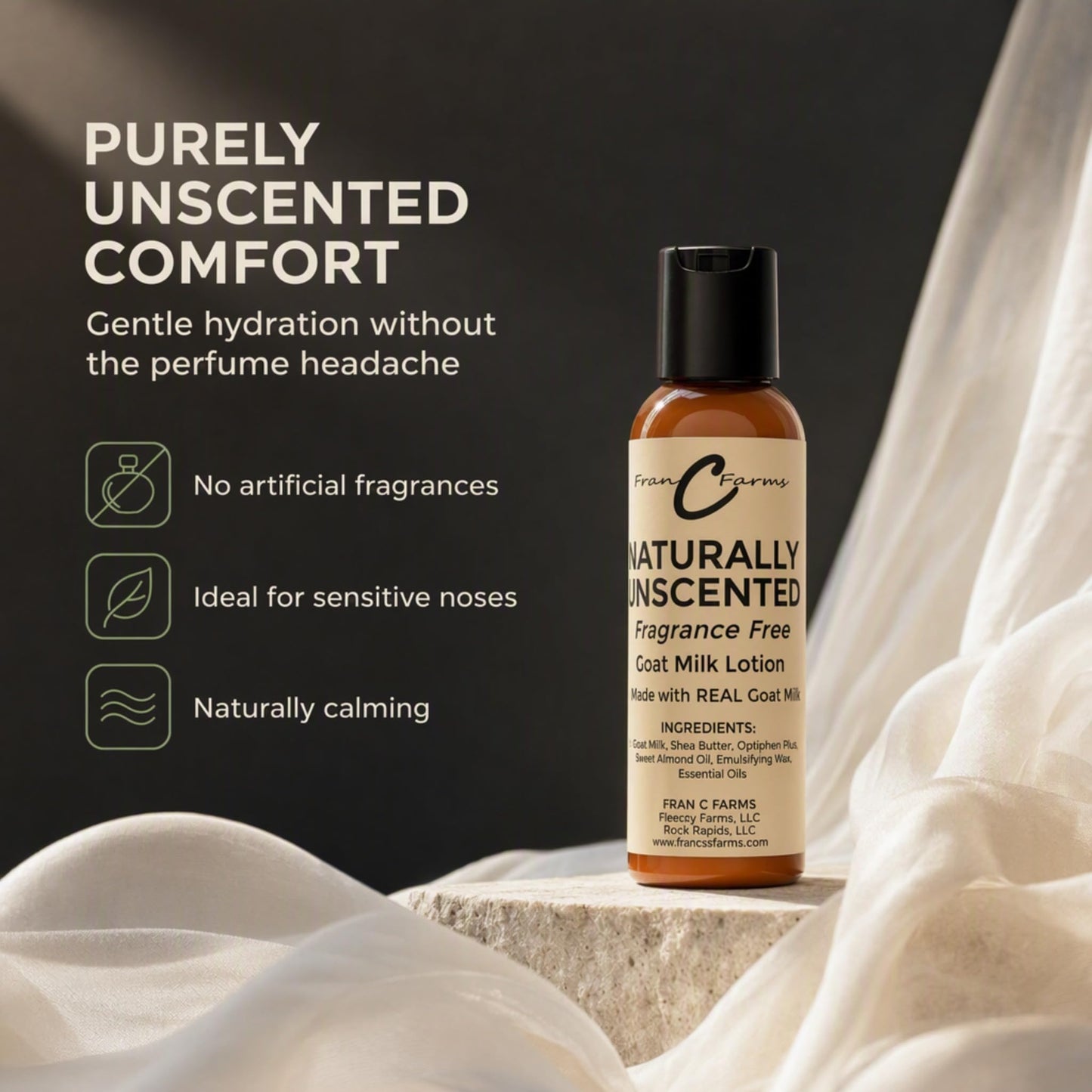 FRAN C FARMS  Goat Milk Lotion -DUAL PARENT