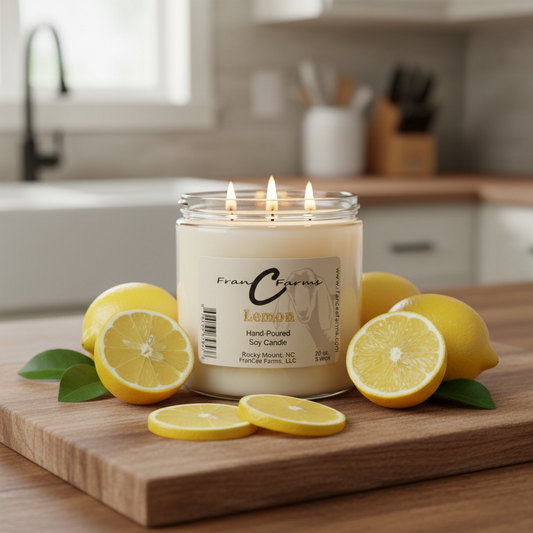 Lemon Soy Candle - 20 oz. 3 Wick