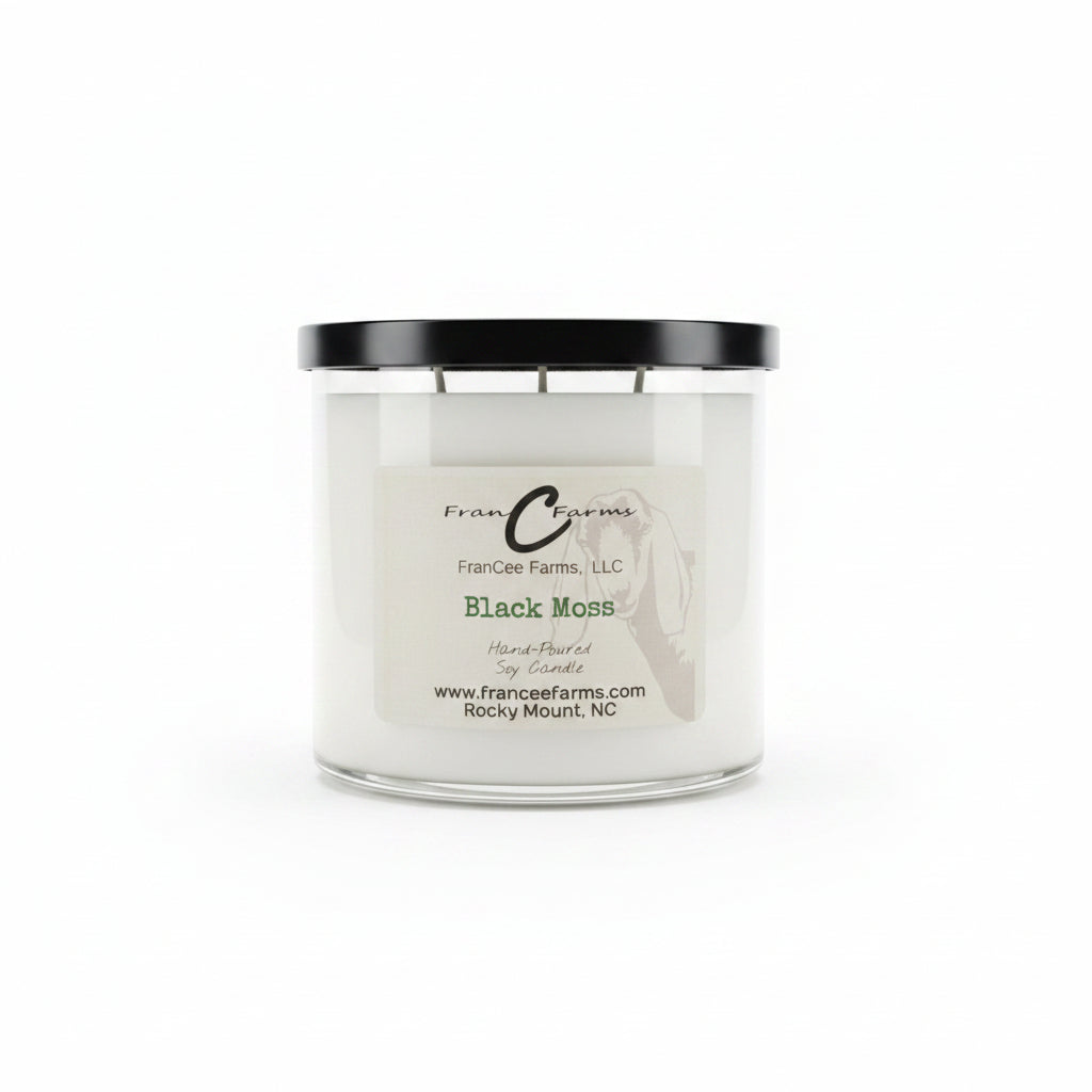 Black Moss Soy Candle - 20 oz. 3 Wick