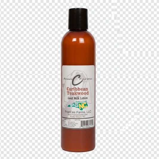 Caribbean Teakwood Goat MIlk Lotion product image 2 from FRAN C FARMS
