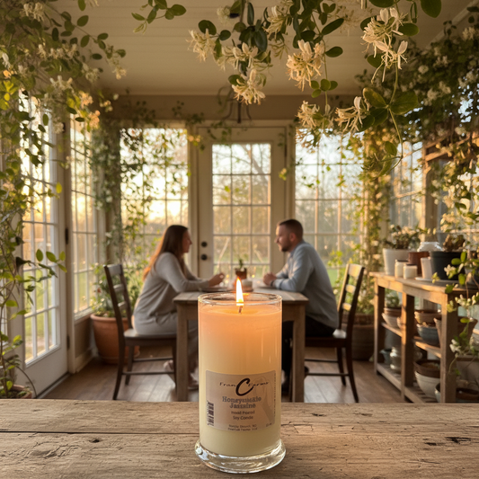 Honeysuckle Jasmine Soy Candle - 22 oz. Status Jar