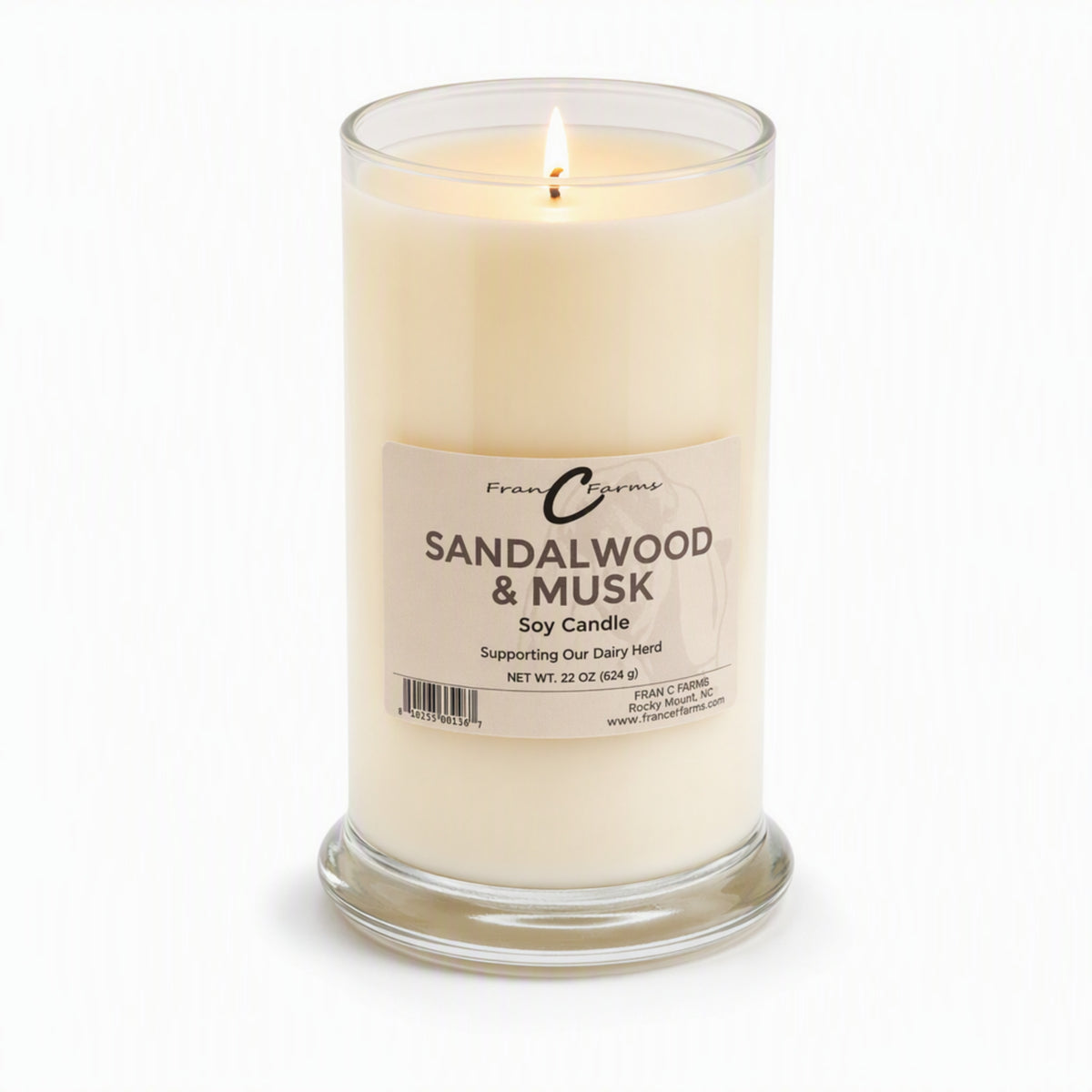 Sandalwood & Musk Soy Candle - 22 oz. Status Jar